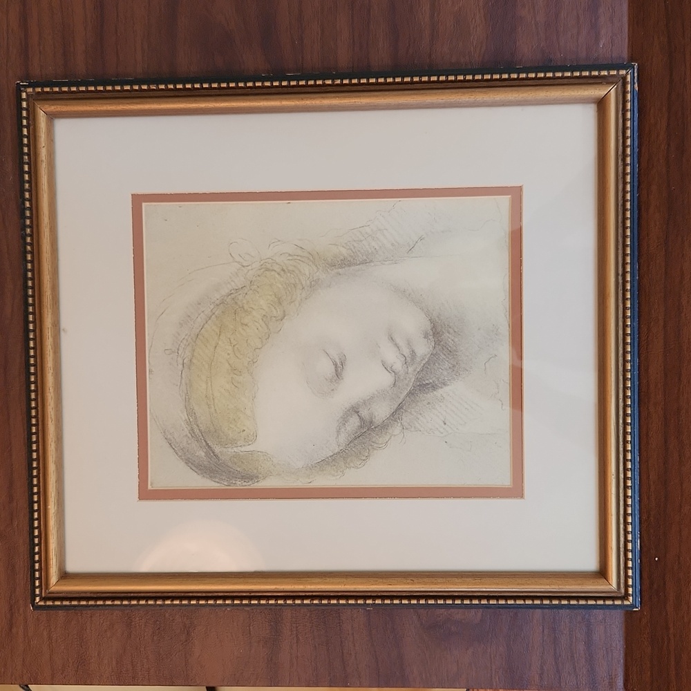 "Head of Woman" framed print